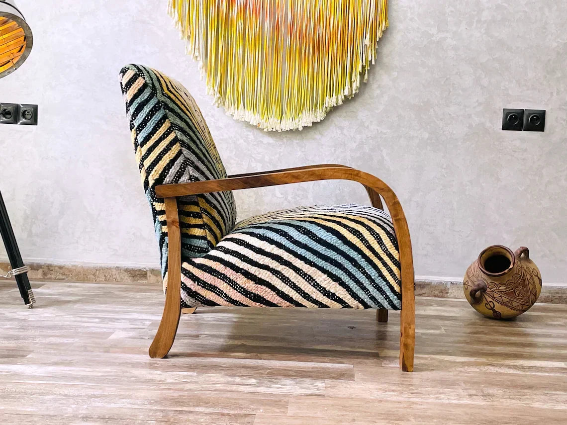 Custom Handmade Boho Accent Chair
