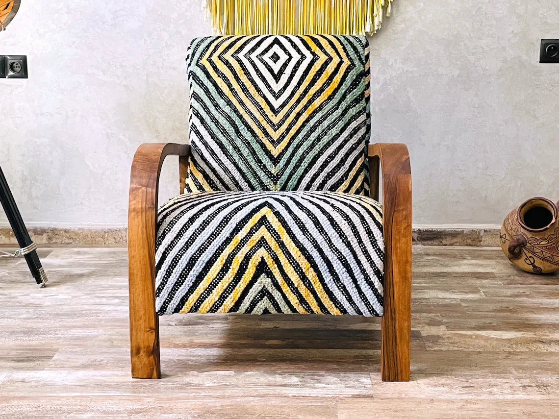 Custom Handmade Boho Accent Chair