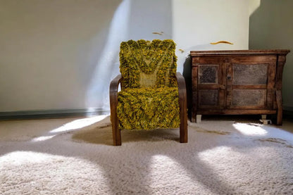 Handmade Moroccan Berber Wool Armchair – Artisan Accent Chair