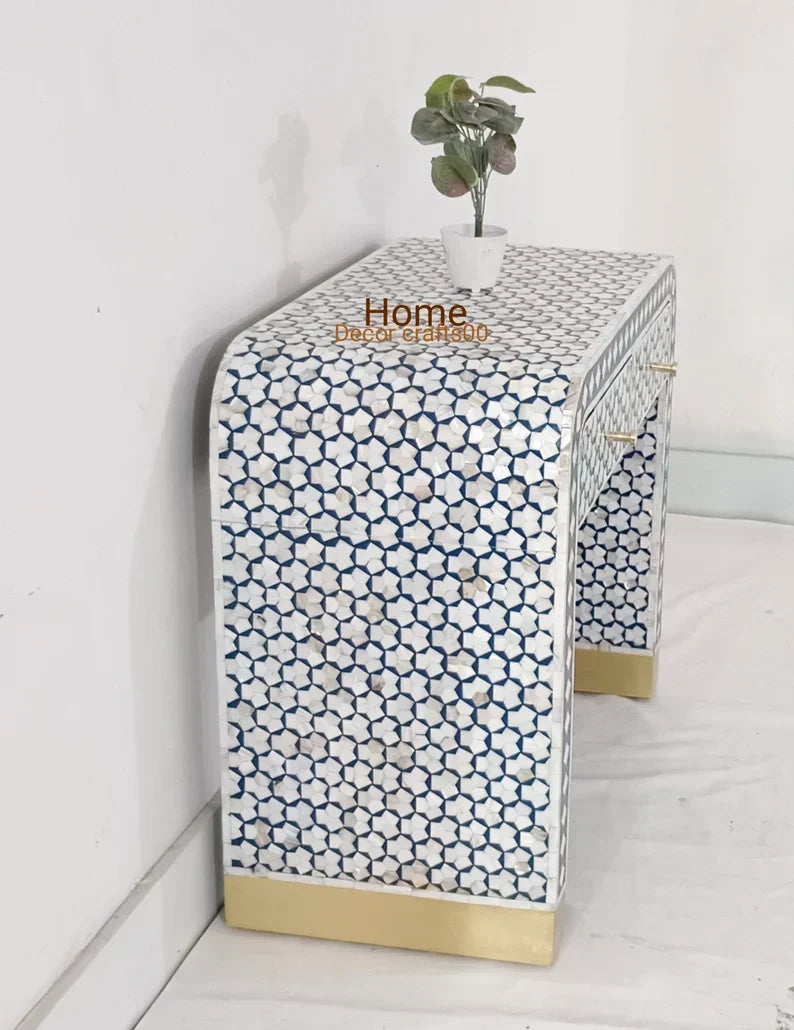 Handmade Mother of Pearl Inlay Desk
