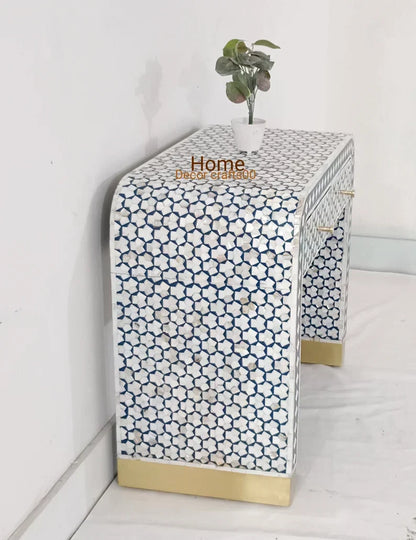 Handmade Mother of Pearl Inlay Desk