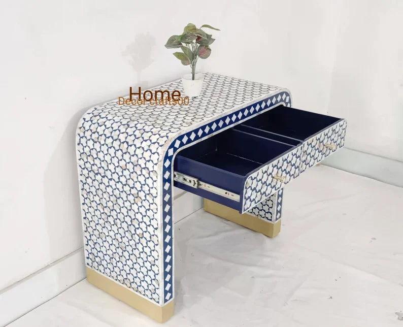 Handmade Mother of Pearl Inlay Desk